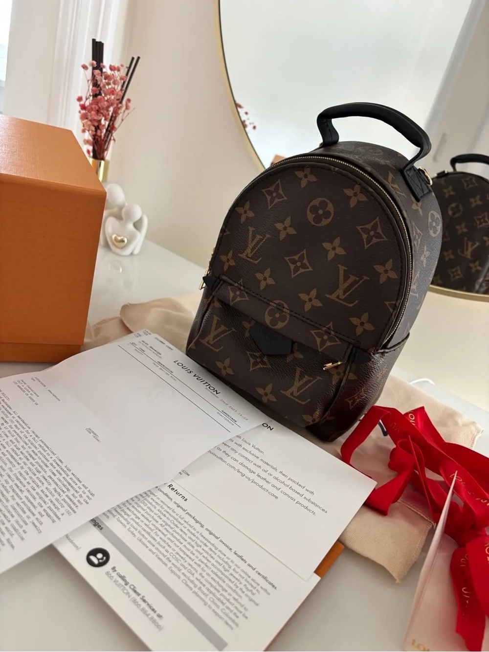 Louis Vuitton Monogram Mini Backpack in Brown and Black